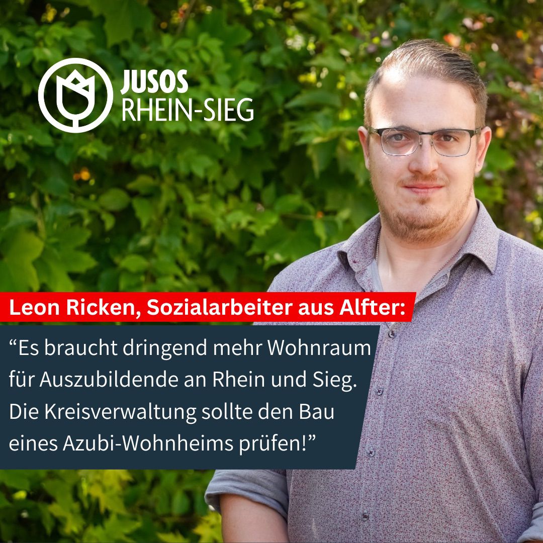 Leon Ricken zum Thema Wohnraum für Azubis